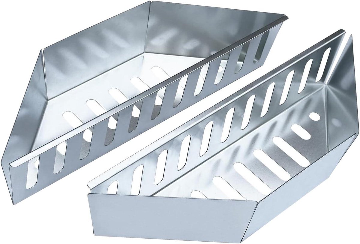 Houtskoolmand - Barbecue mand - Buiten koken - Hittebestendig ontwerp - 39 x 13 x 8 cm - Zwart