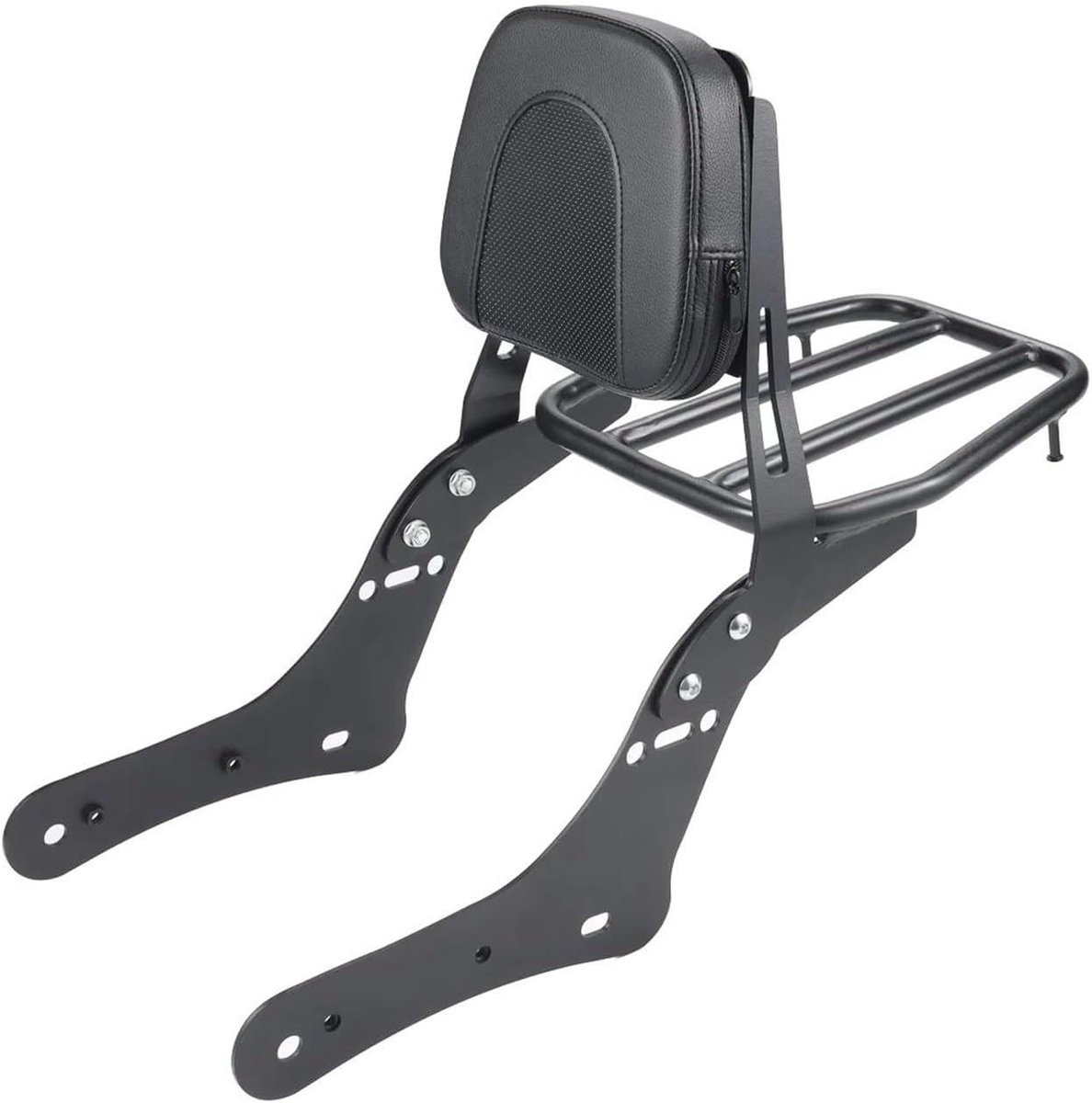 Motorfiets Rugleuning - Passagierssteun Motor - Comfortabel Rijden - Inclusief Kussen - Voor Vulcan S - Zwart