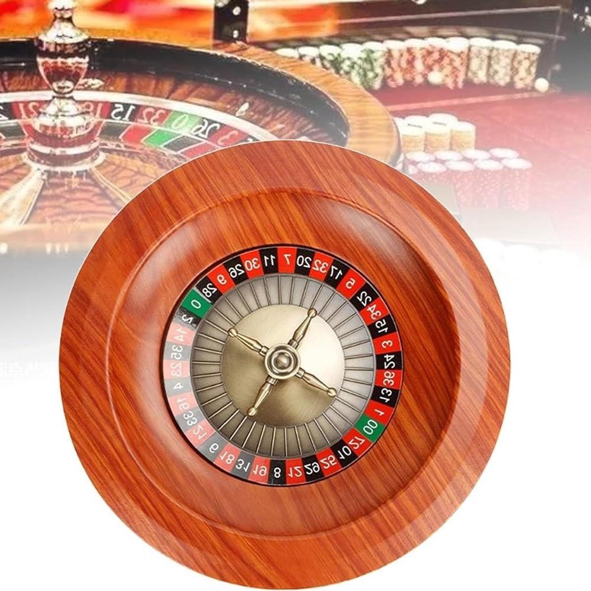 Roulette Wiel Set - Casino Wiel - Thuis Spelavonden - Dubbele Nul - Massief Hout - Niet Gespecificeerd