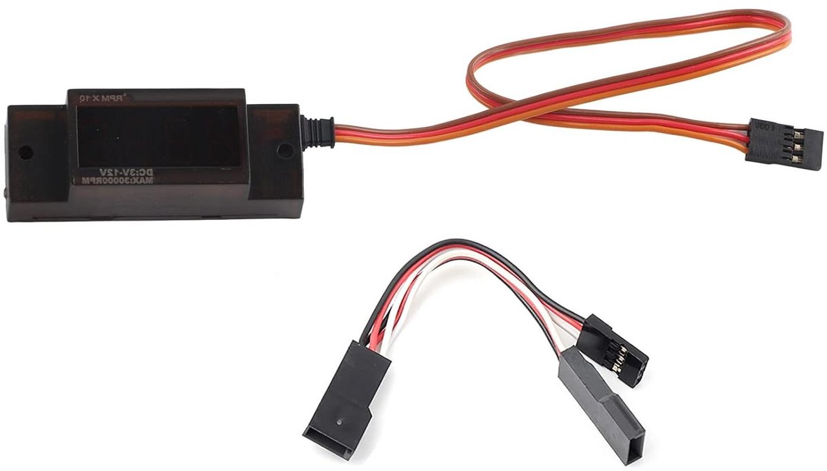 Ontstekingsmeter - Tachometer Mini - Motor Toerental - Automatische Detectie - 54 x 20 mm - Zwart
