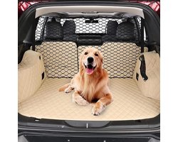 Honden Auto Barrière - Scheidingsnet Kofferbak - Veilig Reizen - Onbelemmerd Zicht - Universeel - Zwart