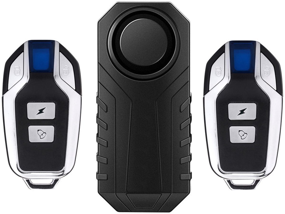 Innovra - Dailygoody - Anti-diefstal Alarm - Bewegingssensor - 113db Super Luid - Draadloos - Waterdicht - Geschikt voor Fiets Motorfiets Auto Scooter