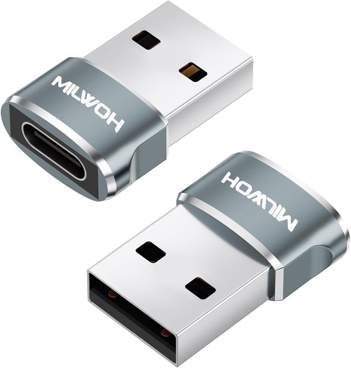 USB C naar USB Adapter - Type C OTG Stekker - Opladen en Data - Snel Opladen 66W