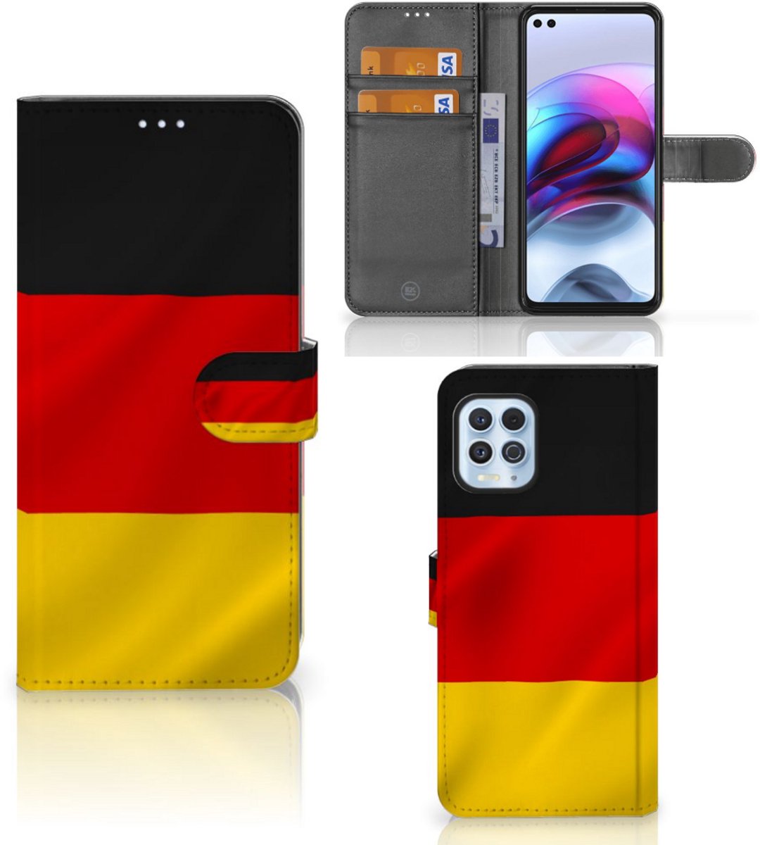 Motorola Moto G100 Bookstyle Case Duitsland