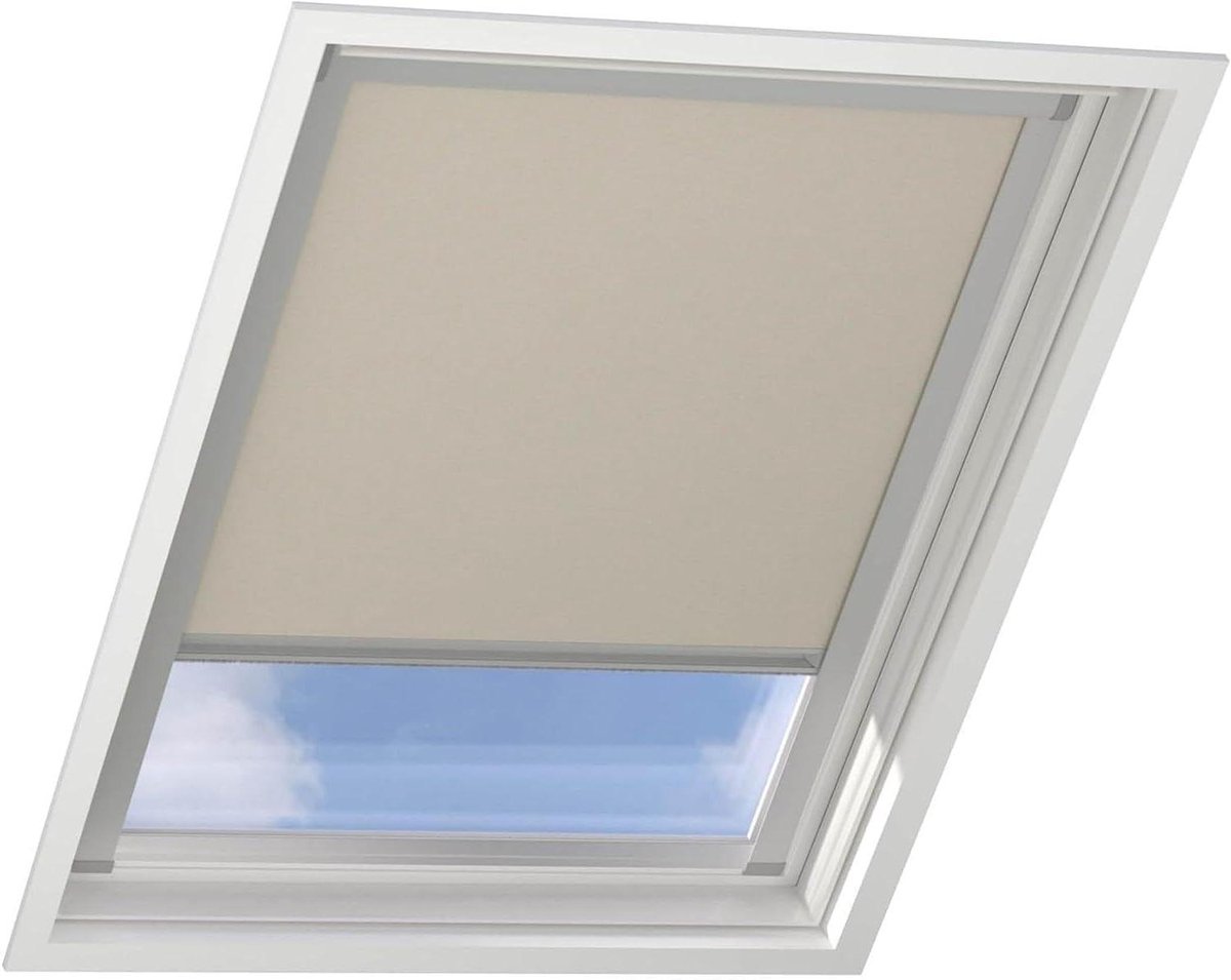 Dakraam Rolgordijn - Verduisterend Gordijn - Slaapkamer Donker - Warmte Reflectie - B97 x