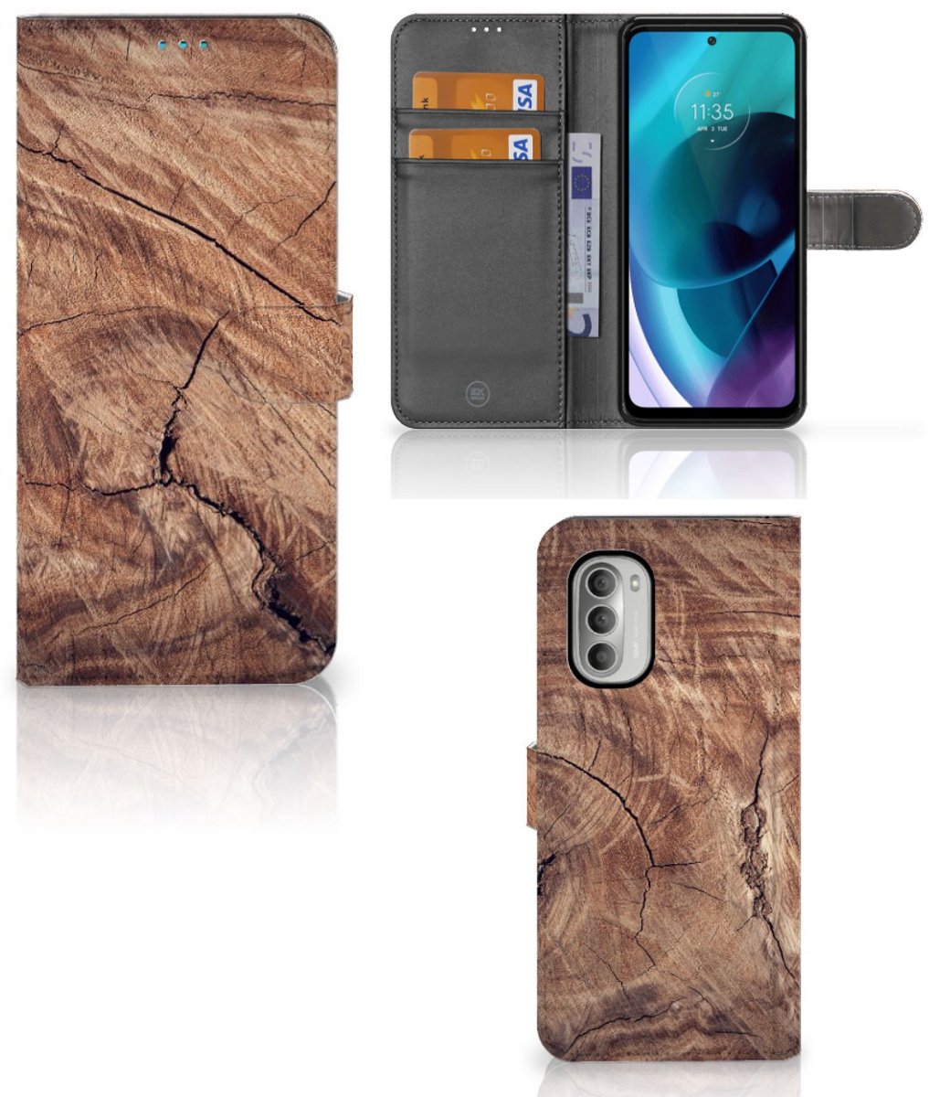 Motorola Moto G51 5G Book Style Case Tree Trunk