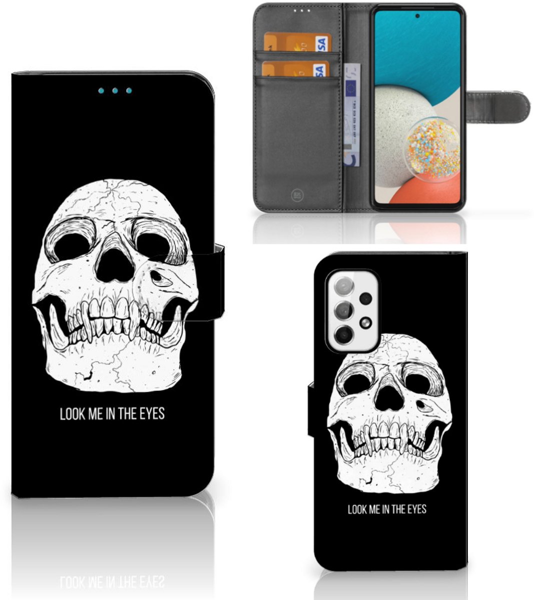 Telefoonhoesje met Naam Samsung Galaxy A73 5G Skull Eyes