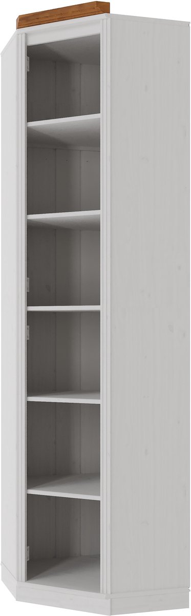 Notio Living Anita-Boekenkasthoek in dennenwitte honing wit honig