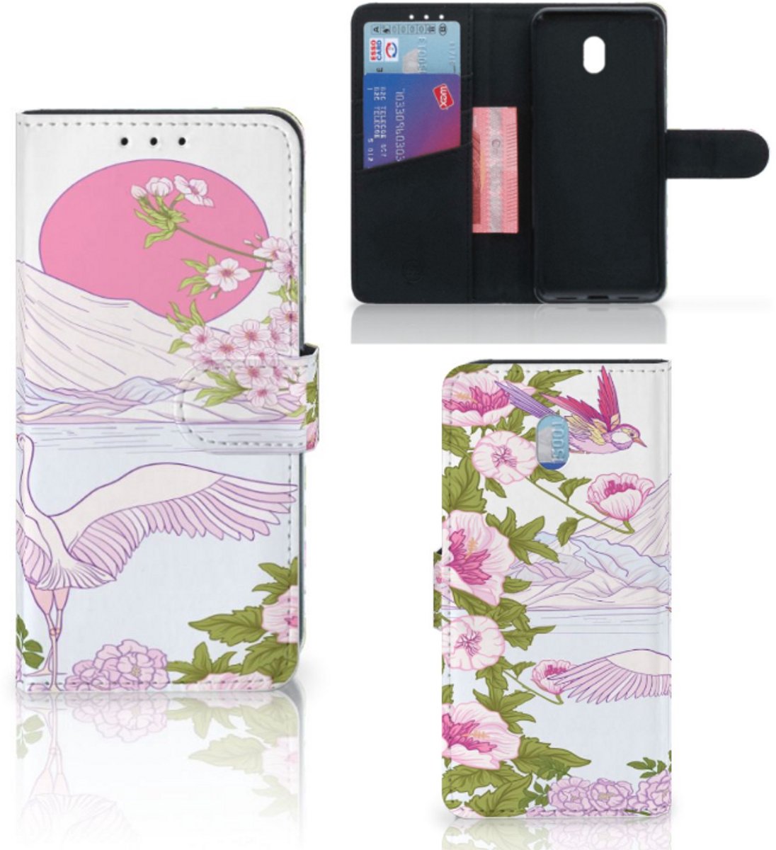 Xiaomi Redmi 8A Telefoonhoesje met Pasjes Bird Standing