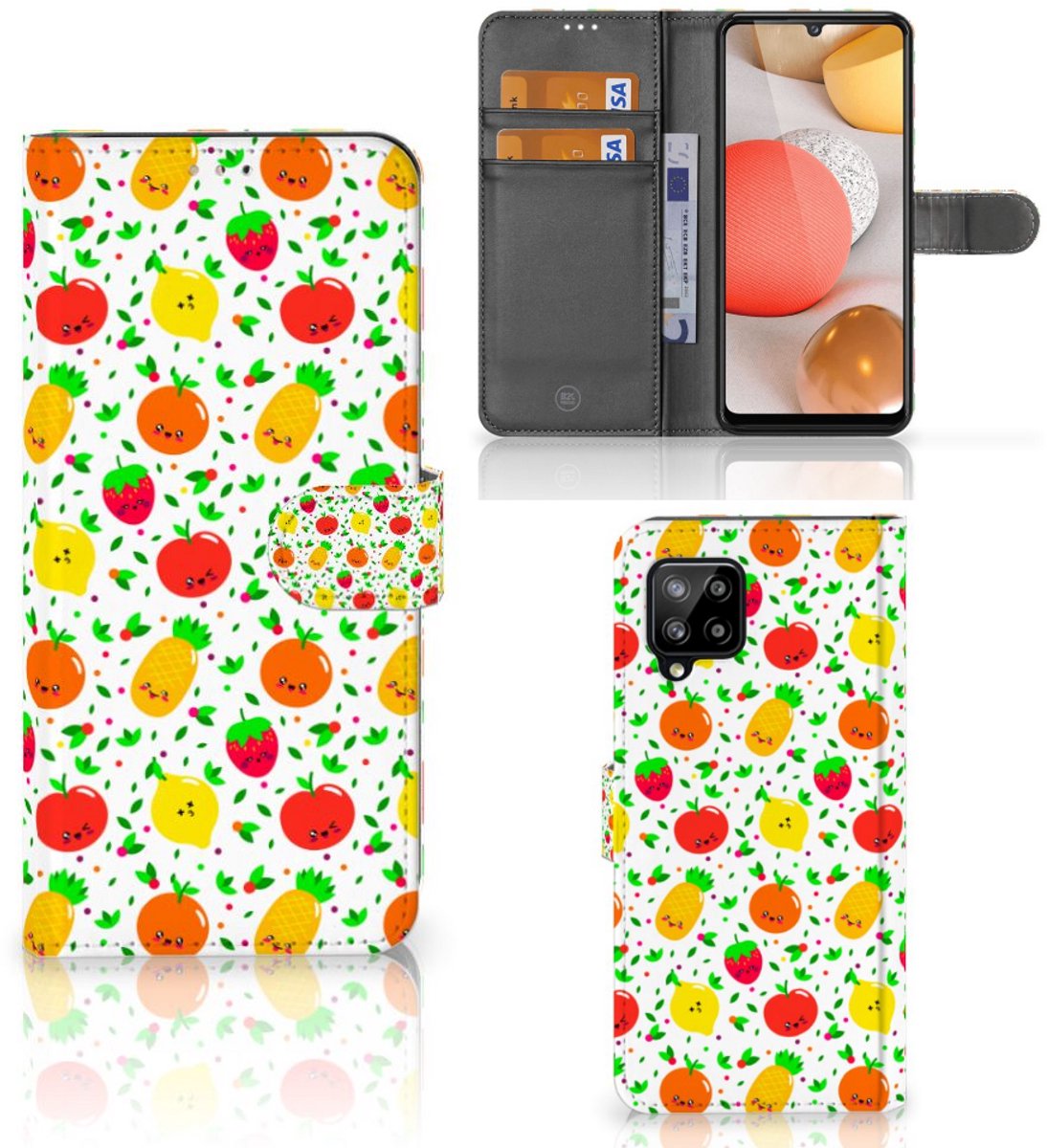 Samsung Galaxy A42 5G Book Cover Fruits