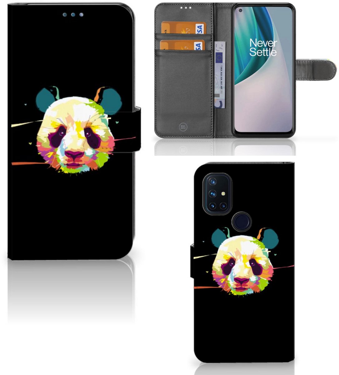 OnePlus Nord N10 Leuk Hoesje Panda Color