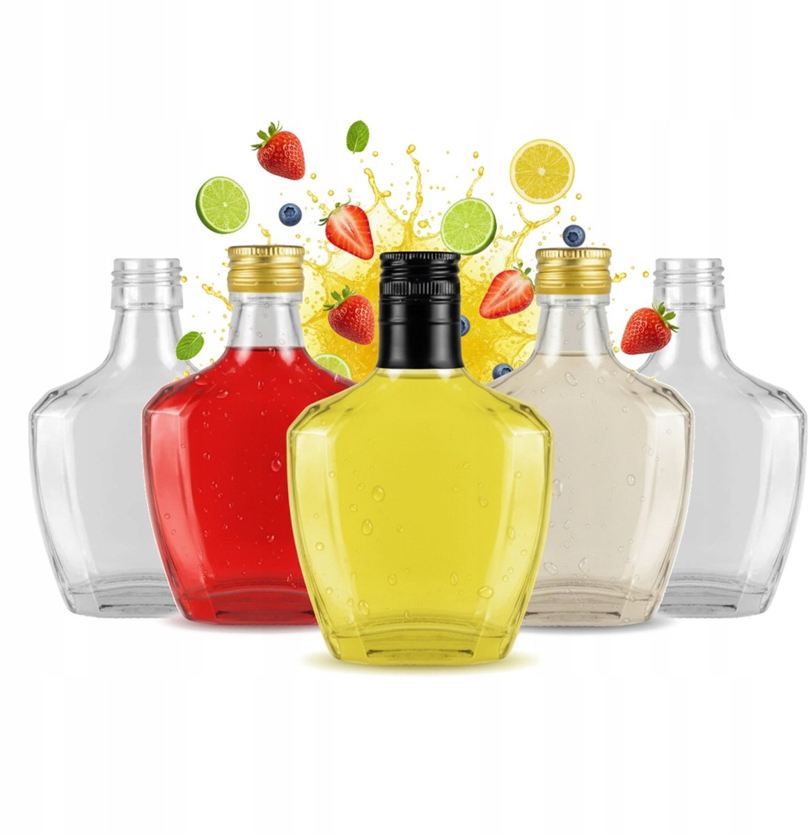 Bimberek PASJO - Decoratieve Glazen Fles - 200ml - Elegante Afwerking - Inclusief Dop