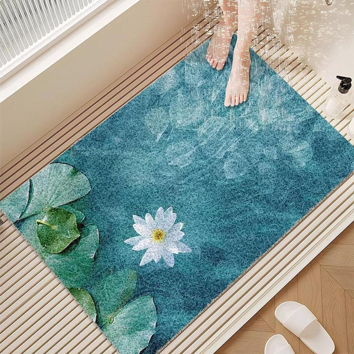 Douchemat Antislip - Badmat PVC - Veilig Douchen - Zuignapvrij Ontwerp - 100x130cm - B