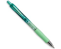 Pilot G-2-07 Bubble Gel Ink Rollerball Pen - Gladde inkt intrekbare pennen met ergonomische grip voor schrijven, journaling, schetsen, notities maken en creatief - BLAUWE inkt - Green Barrel