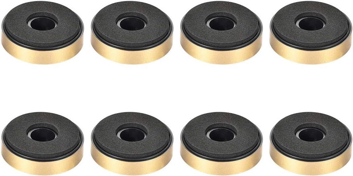 Anti-Vibratie Pads - Isolatie Voetjes - Luidspreker Stabiliseren - Zelfklevende Spons Isolatie - D40xH1135mm - Goudkleurig