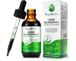 Acentialabs Liquid Chlorophyll Druppels 60 ml – Chlorofyl Supplement – Detox & Reiniging – Ondersteuning bij Afvallen – Spijsvertering – Alcoholvrij & Glutenvrij – Vegan