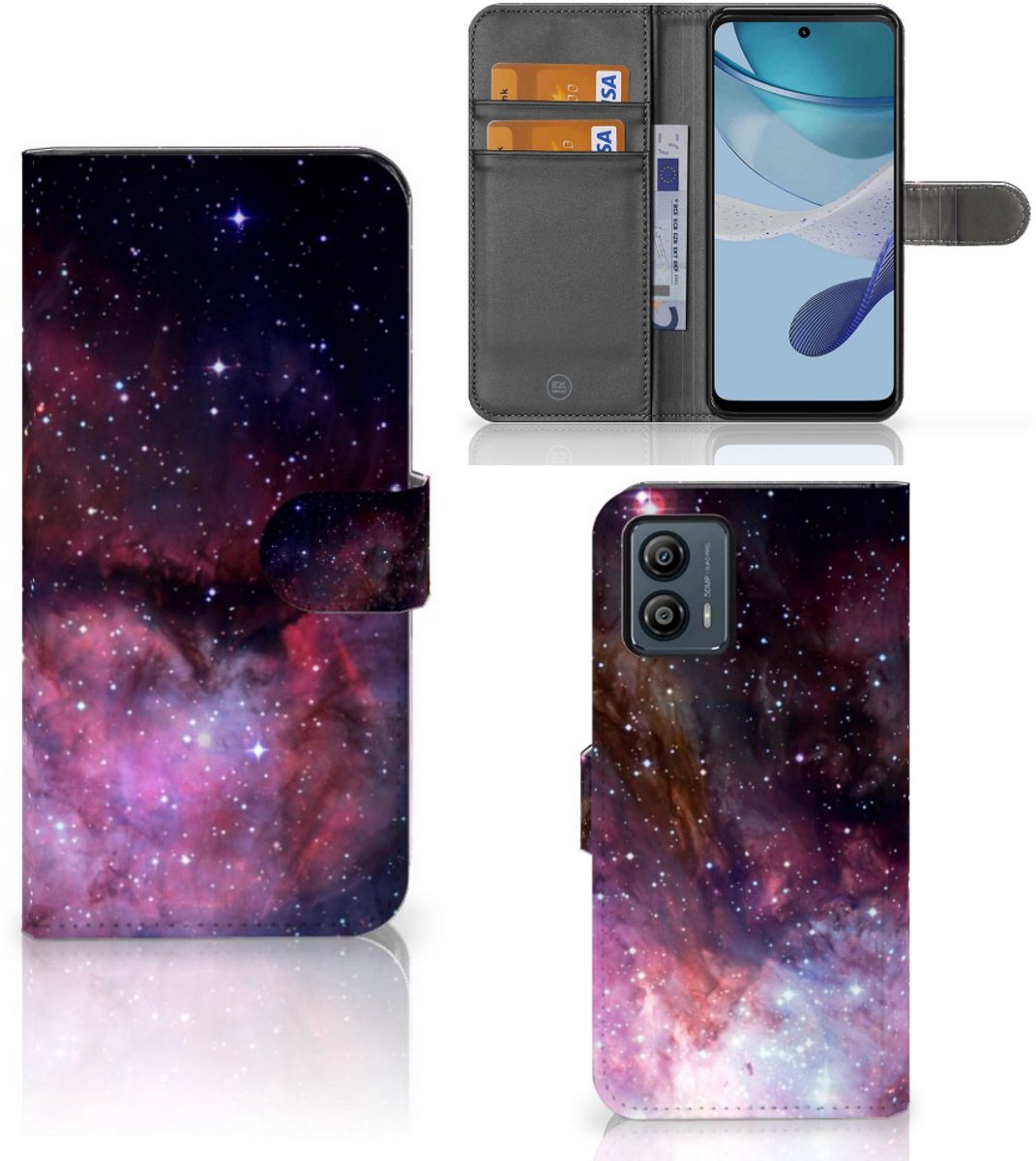 Book Case voor Motorola Moto G53 Galaxy