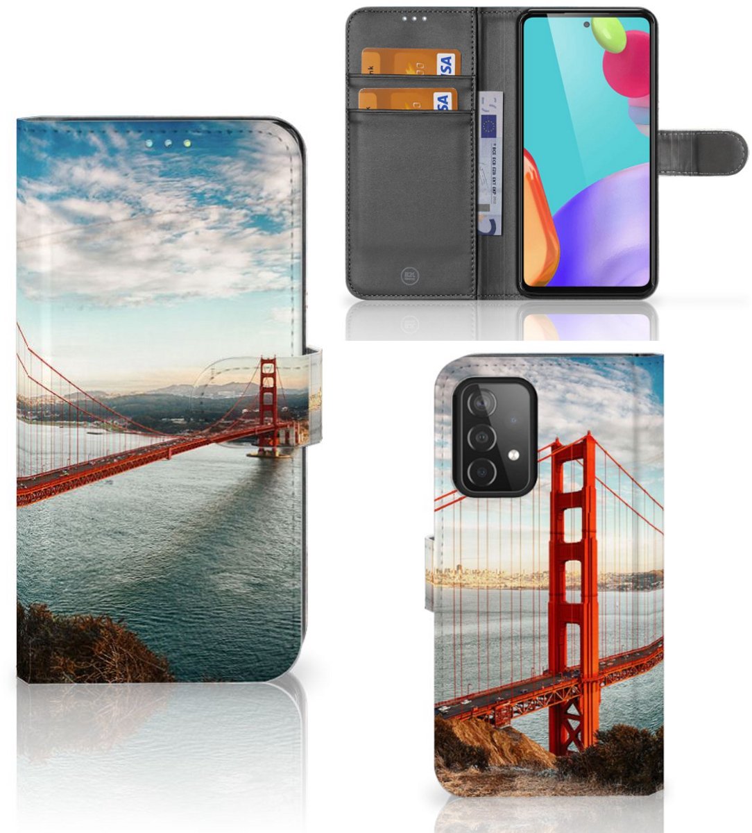 Samsung Galaxy A52 Flip Cover Golden Gate Bridge