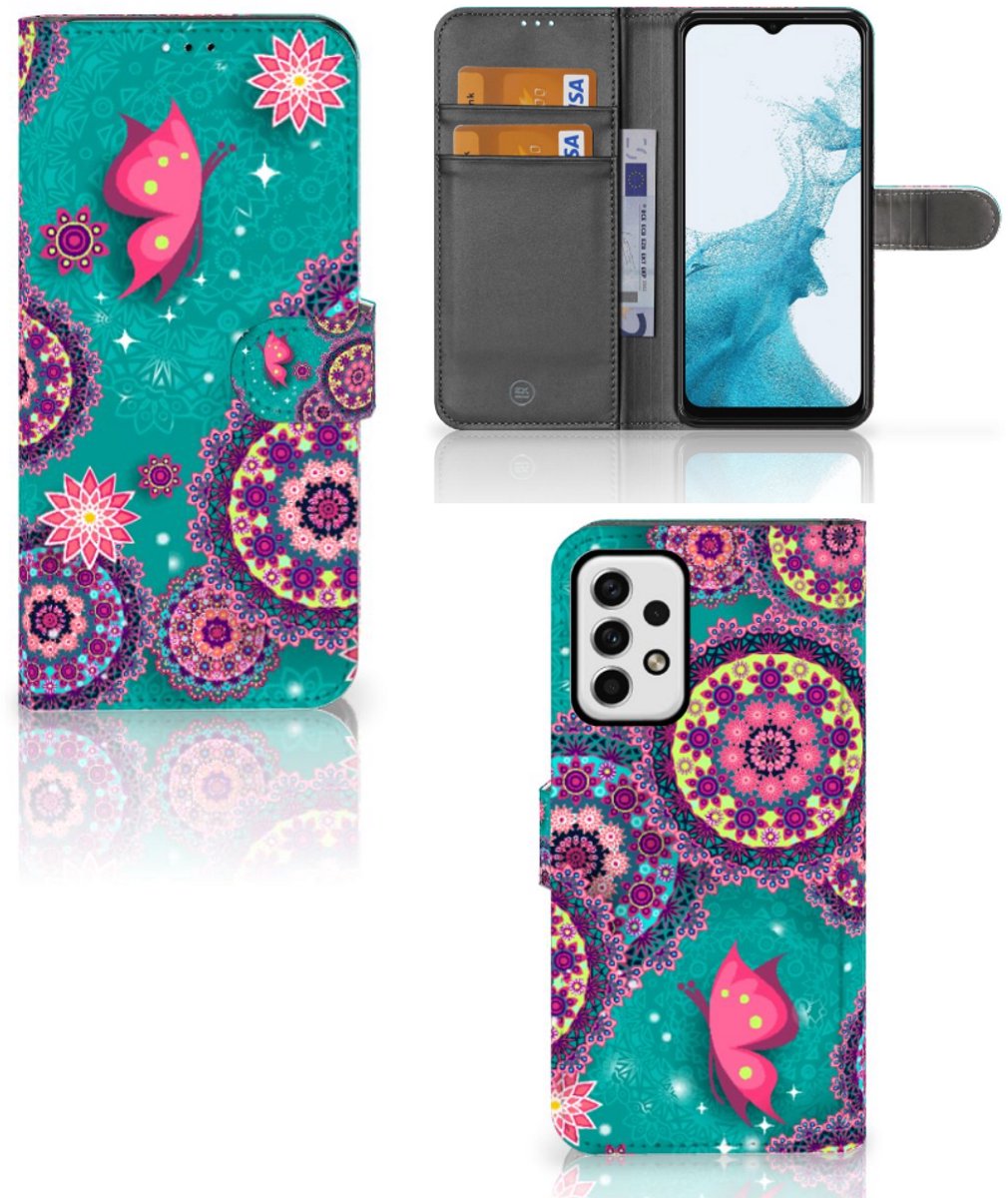 Samsung Galaxy A23 Hoesje Cirkels en Vlinders