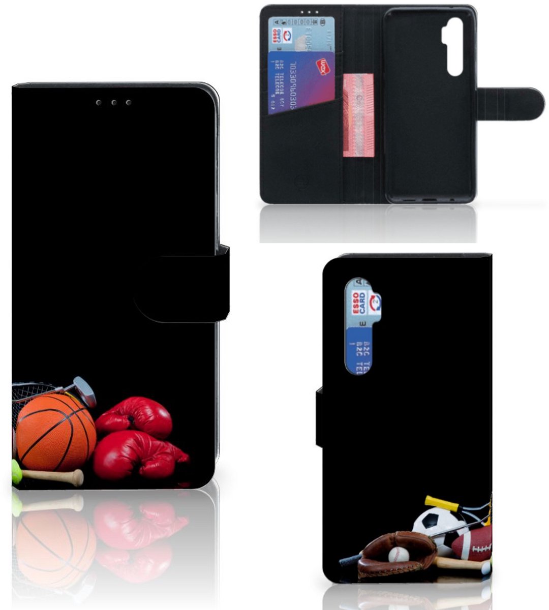 Xiaomi Mi Note 10 Lite Wallet Case met Pasjes Sports