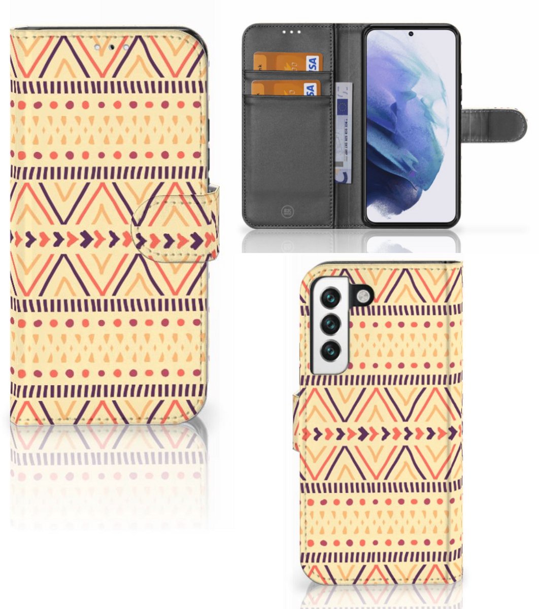 Samsung Galaxy S22 Telefoon Hoesje Aztec Yellow