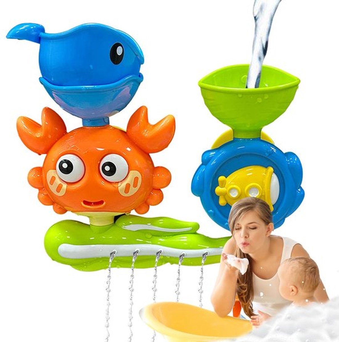 Badspeelgoed voor kinderen van 1-3 jaar - waterspeelgoed vanaf 1 jaar, badspeelgoed & buitenspeelgoed, educatief speelgoed, cadeau voor jongens en meisjes, baby's, verjaardagscadeau, buitenspeelgoed