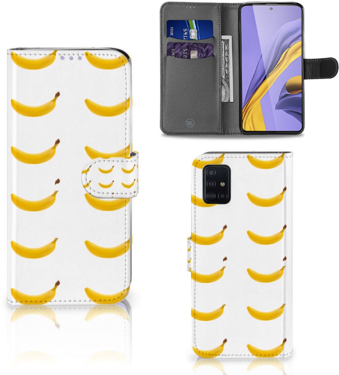 Samsung Galaxy A51 Book Cover Banana