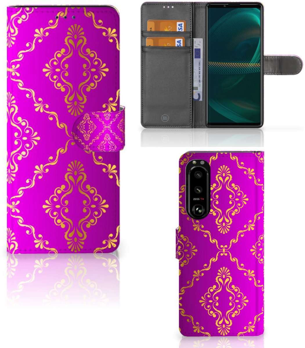 Wallet Case Sony Xperia 5III Barok Roze