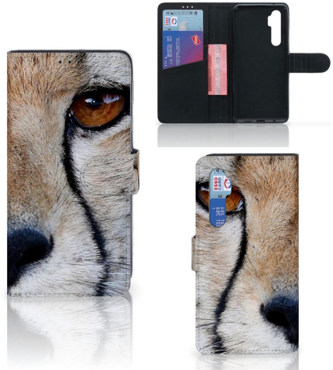 Xiaomi Mi Note 10 Lite Telefoonhoesje met Pasjes Cheetah