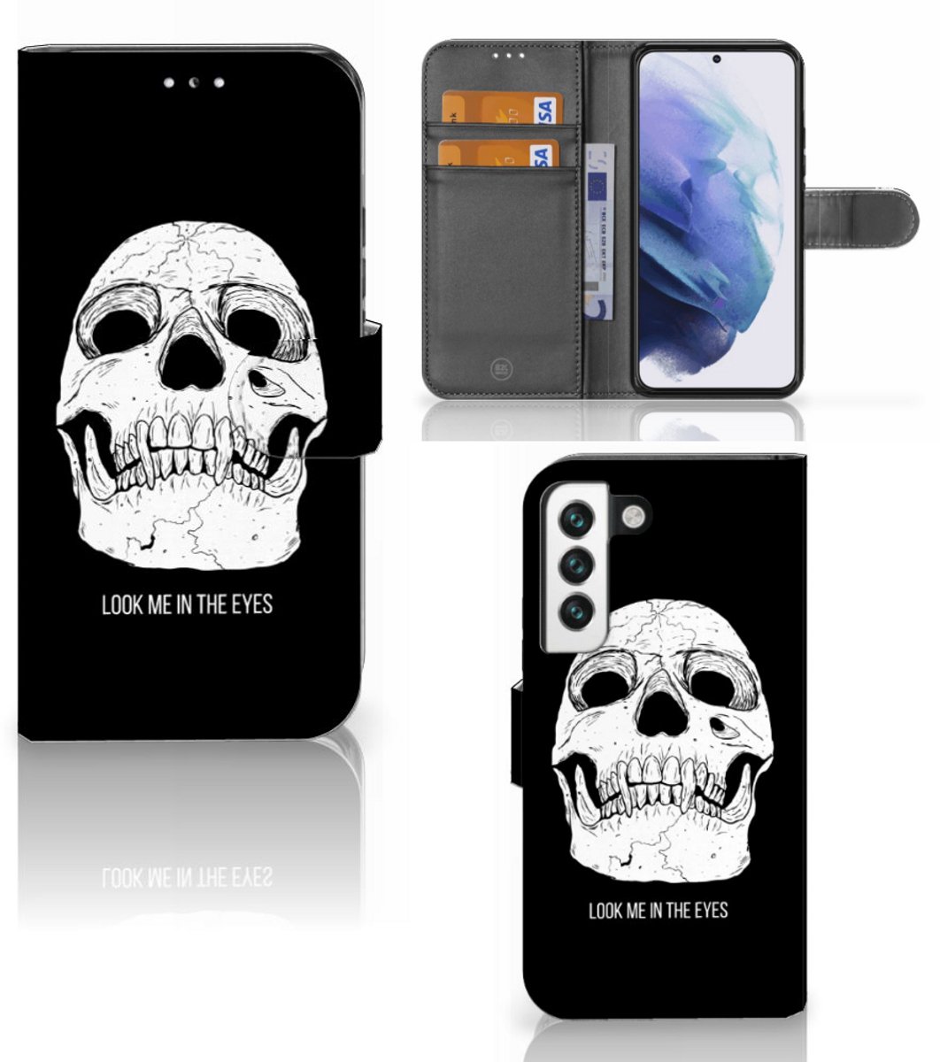 Telefoonhoesje met Naam Samsung Galaxy S22 Skull Eyes