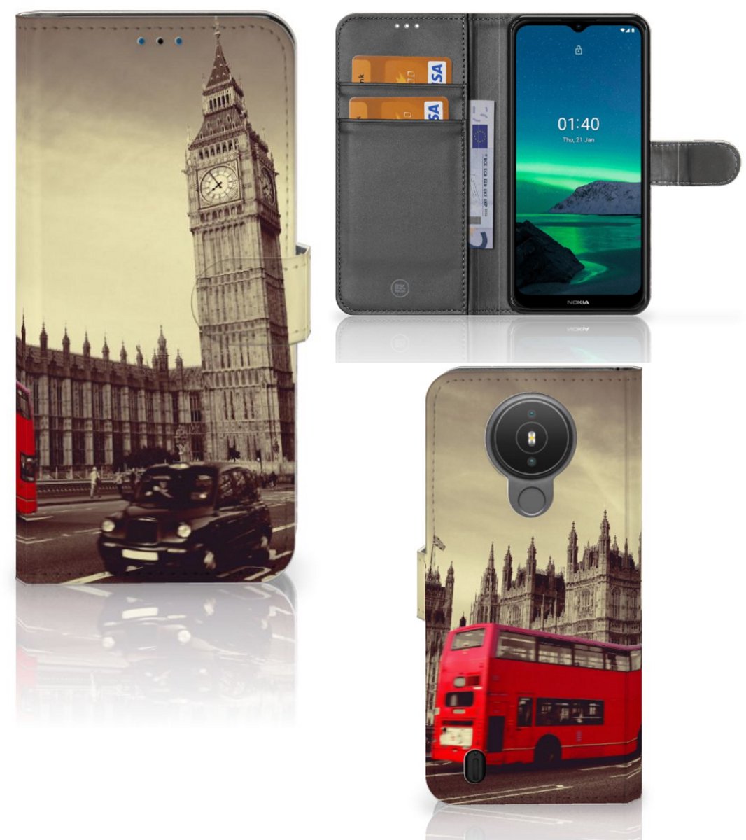 Nokia 1.4 Flip Cover Londen