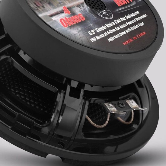 Subwoofer 16,5 cm - 6,5 inch, 75 Watt RMS, Rubberen Ophanging voor Auto's — afbeelding 4