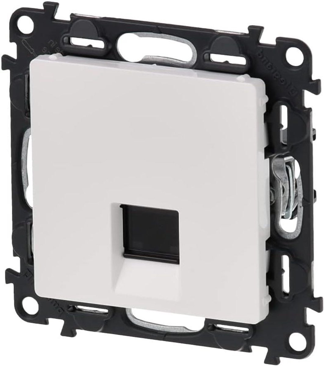 RJ45 Socket - Netwerk Poort - Internet Aansluiten - Category 6 UTP - 1 Stuks - Ultra Wit