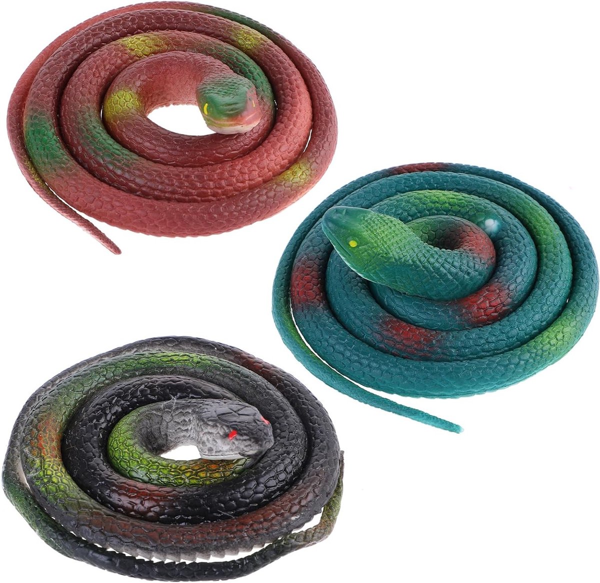 3 Stuks Rubber Hoses - Kunststof Slangen voor Tuin, Decoratie en Halloween Feestjes