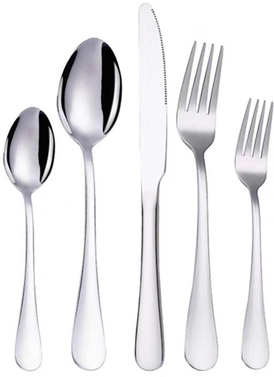 Zilveren bestekset, 20-delig (voor 4 personen)