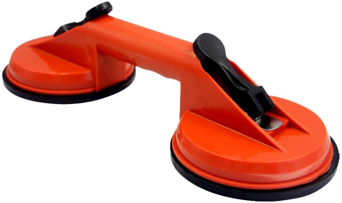 Zuignap Lifter - Glaslifter Tegellifter - Voorwerpen Optillen - Ergonomische Handgreep - Max 80 kg - Zwart