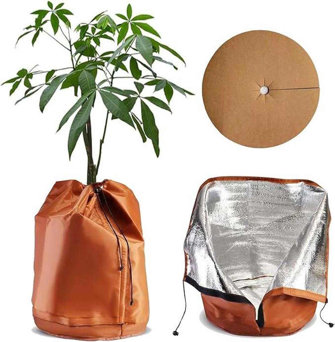 CE - Plantenbeschermhoes - Oxford Stof - 45x50 cm - Bruin