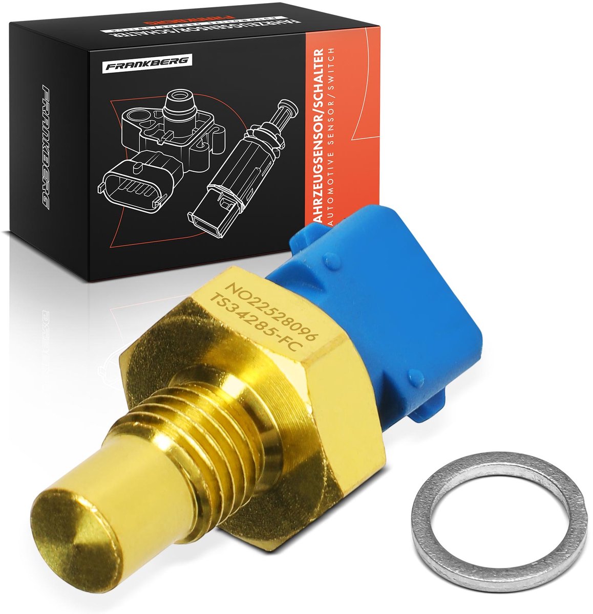 Frankberg 1x Temperatuursensor voor Opel