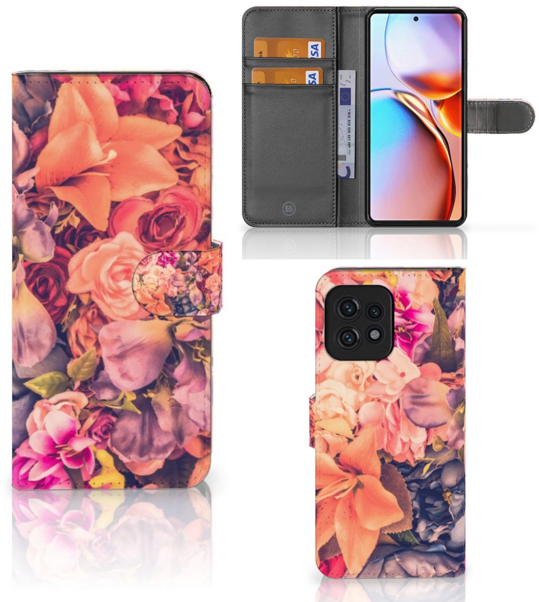 Motorola Edge 40 Pro Hoesje Bosje Bloemen