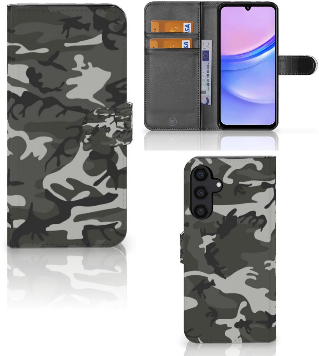 Samsung Galaxy A15 Telefoon Hoesje Army Light