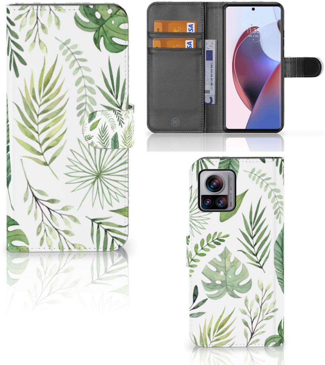 Motorola Edge 30 Ultra Hoesje Leaves