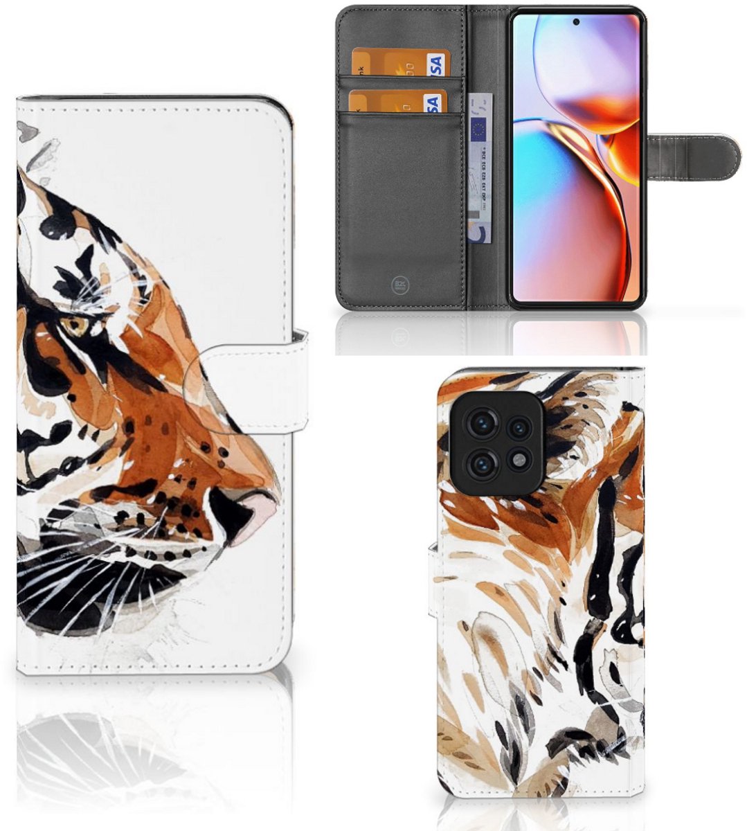 Hoesje Motorola Edge 40 Pro Watercolor Tiger