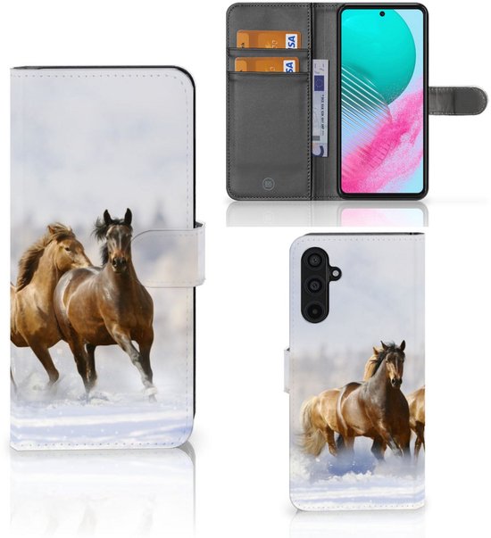 Portefeuille Samsung Galaxy M54 Coque Smartphone Chevaux