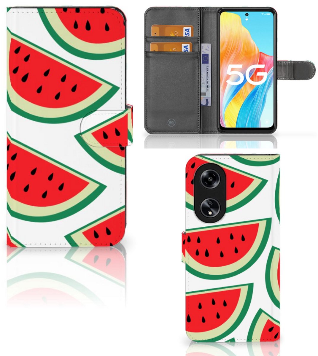 OPPO Reno8 T 5G Book Cover Watermelons
