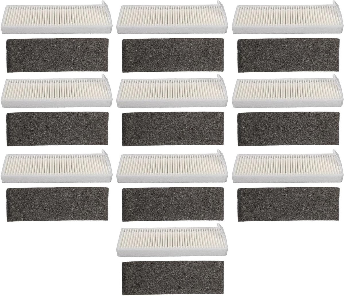 10 Stuks HEPA Filter Vervangingen voor Robotstofzuigers Tikom G8000, Honiture G20 en Laresar Evol 3, Efficiënte Luchtfiltratie en Stofopvang