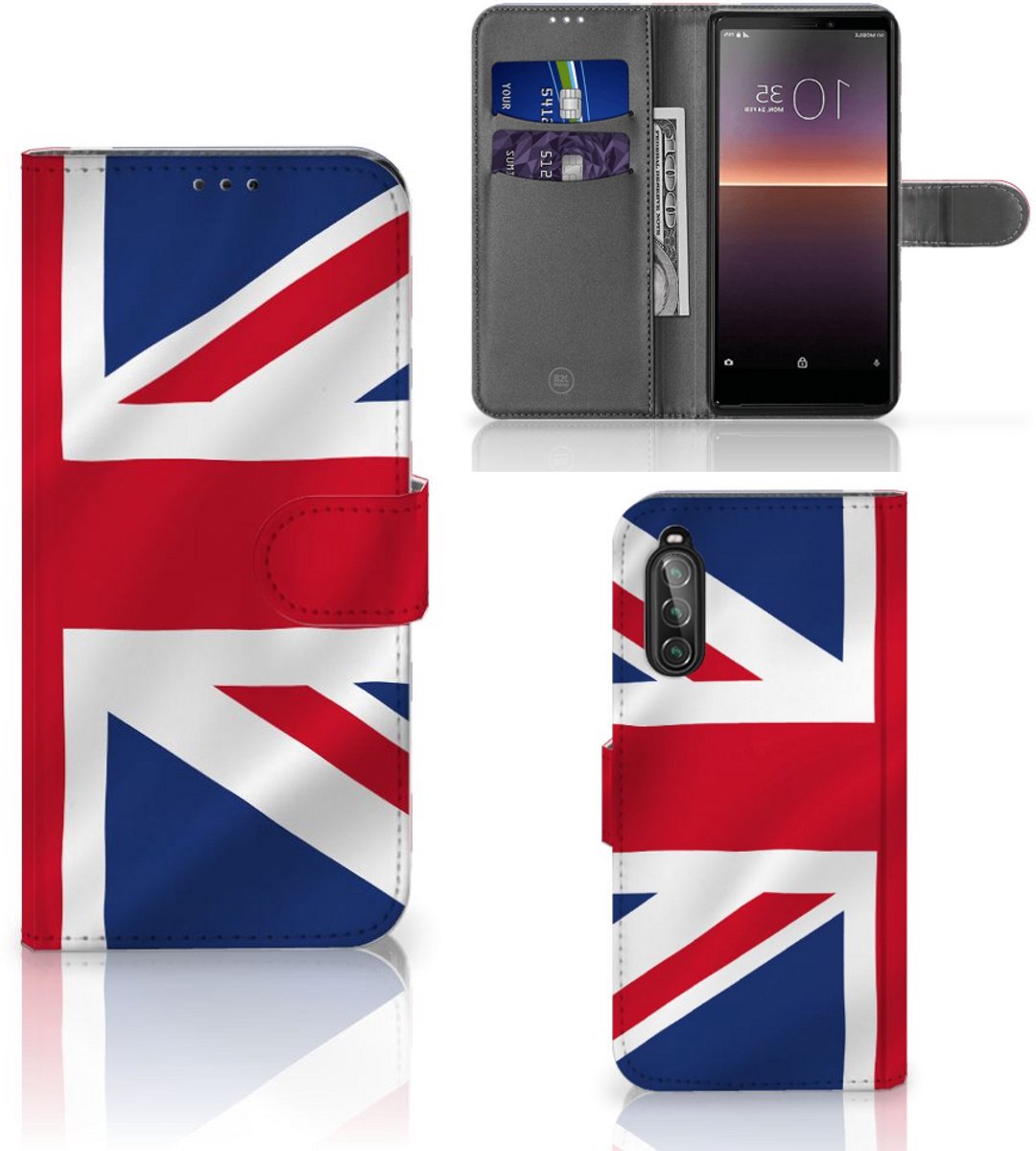 Sony Xperia 10 II Bookstyle Case Groot-Brittannië