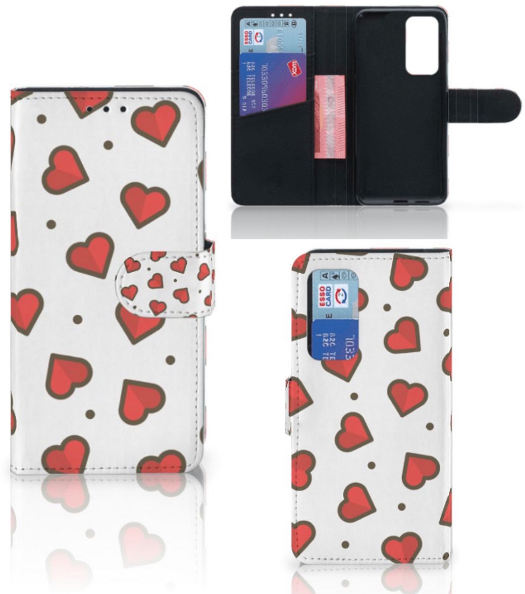 Huawei P40 Telefoon Hoesje Hearts