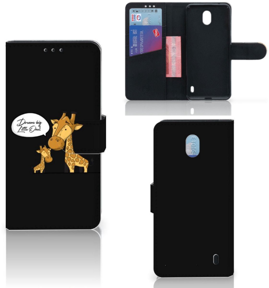 Nokia 1 Plus Leuk Hoesje Giraffe