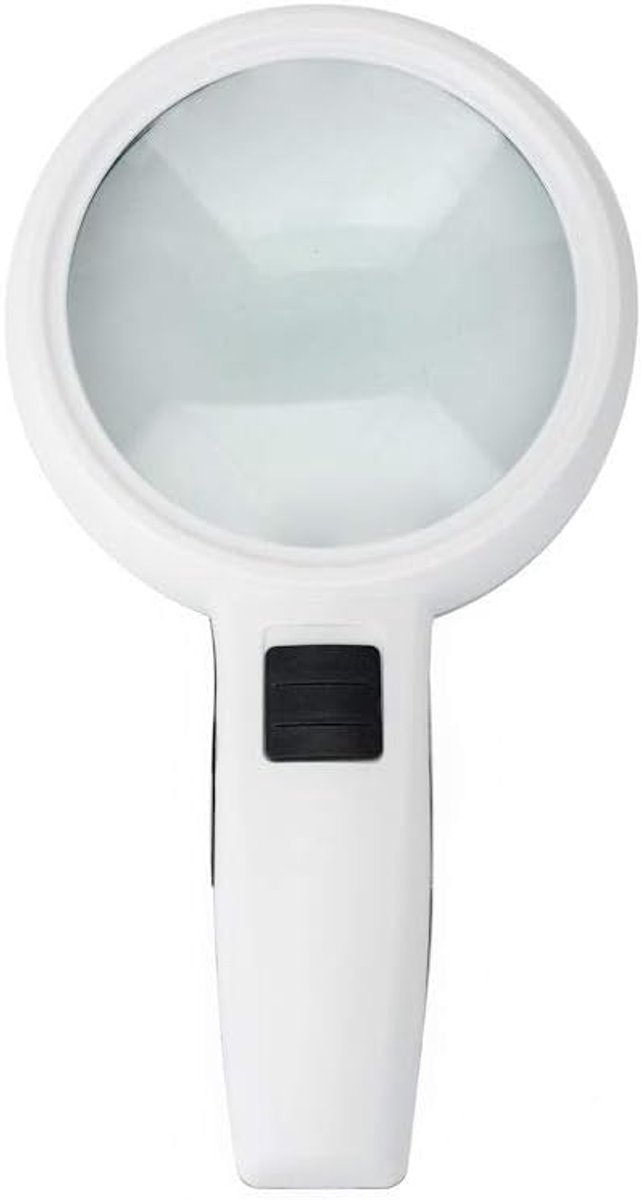 Hand Loep - Lees Vergrootglas - Slechtzienden Lezen - 10x Vergroting LED - 20.5x11x3.2 Cm
