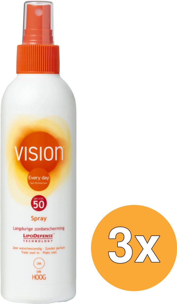 3x Vision Every Day Sun Spray SPF50 (180 ml)